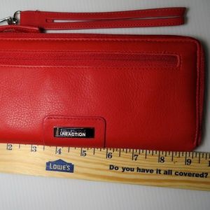 Red Kenneth Cole Reaction Clutch Wallet